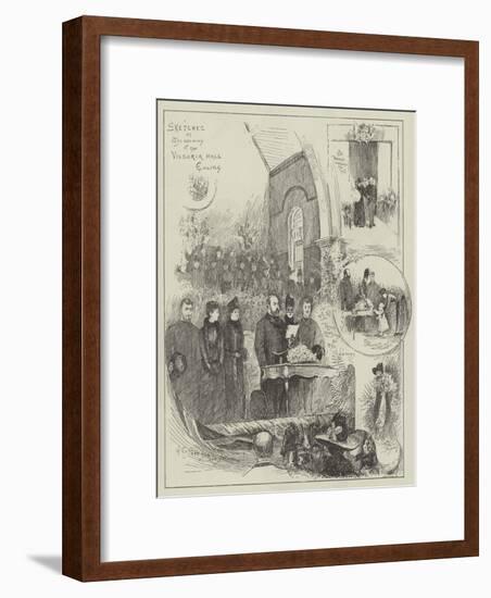 Sketches at the Opening of the Victoria Hall, Ealing-Henry Charles Seppings Wright-Framed Premium Giclee Print