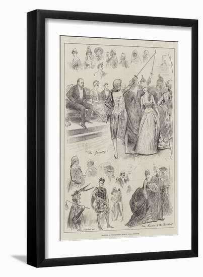 Sketches at the Painters' Masque, Royal Institute-Henry Stephen Ludlow-Framed Giclee Print