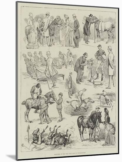 Sketches at the Polo Pony Race at Hurlingham-Alfred Courbould-Mounted Giclee Print