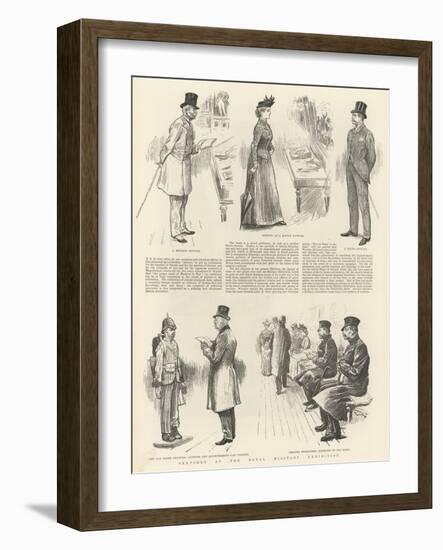 Sketches at the Royal Military Exhibition-William Douglas Almond-Framed Giclee Print