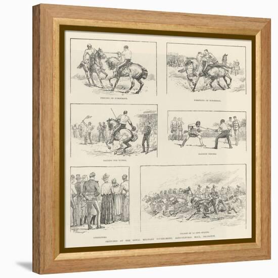 Sketches at the Royal Military Tournament, Agricultural Hall, Islington-Evelyn Stuart Hardy-Framed Premier Image Canvas