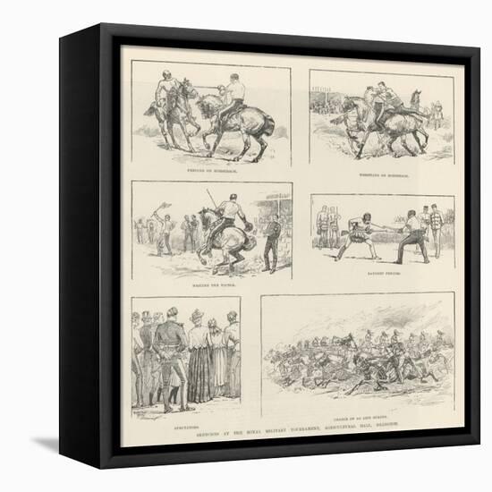 Sketches at the Royal Military Tournament, Agricultural Hall, Islington-Evelyn Stuart Hardy-Framed Premier Image Canvas