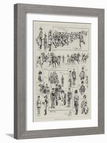 Sketches at the Royal Military Tournament-Ralph Cleaver-Framed Giclee Print