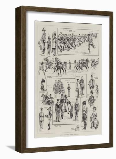 Sketches at the Royal Military Tournament-Ralph Cleaver-Framed Giclee Print