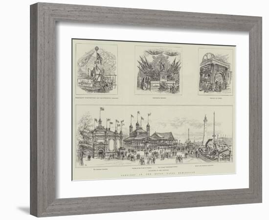 Sketches at the Royal Naval Exhibition-Frank Watkins-Framed Giclee Print