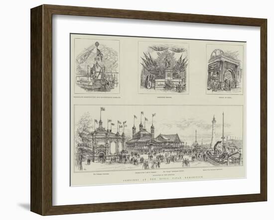 Sketches at the Royal Naval Exhibition-Frank Watkins-Framed Giclee Print