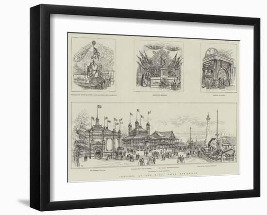 Sketches at the Royal Naval Exhibition-Frank Watkins-Framed Giclee Print