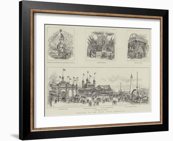 Sketches at the Royal Naval Exhibition-Frank Watkins-Framed Giclee Print