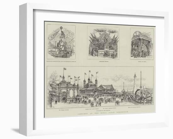 Sketches at the Royal Naval Exhibition-Frank Watkins-Framed Giclee Print