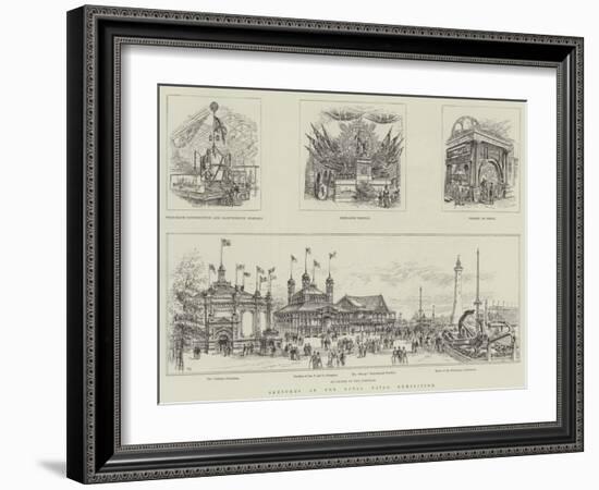 Sketches at the Royal Naval Exhibition-Frank Watkins-Framed Giclee Print