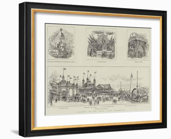 Sketches at the Royal Naval Exhibition-Frank Watkins-Framed Giclee Print