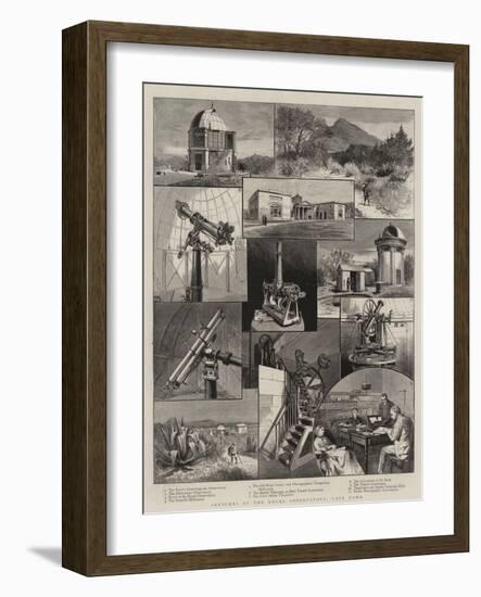 Sketches at the Royal Observatory, Cape Town--Framed Giclee Print