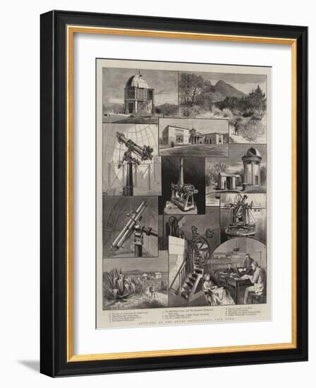 Sketches at the Royal Observatory, Cape Town-null-Framed Giclee Print