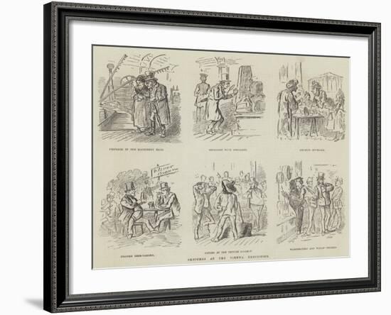 Sketches at the Vienna Exhibition-null-Framed Giclee Print