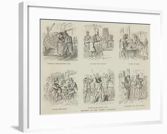 Sketches at the Vienna Exhibition-null-Framed Giclee Print