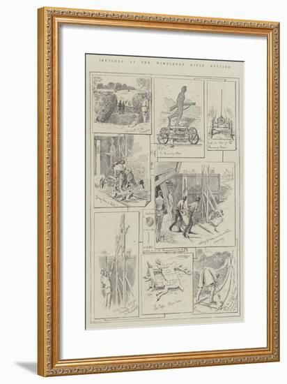 Sketches at the Wimbledon Rifle Meeting-Alfred Courbould-Framed Giclee Print