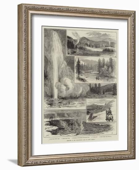 Sketches at the Yellowstone Park of North America-Alfred W. Cooper-Framed Giclee Print