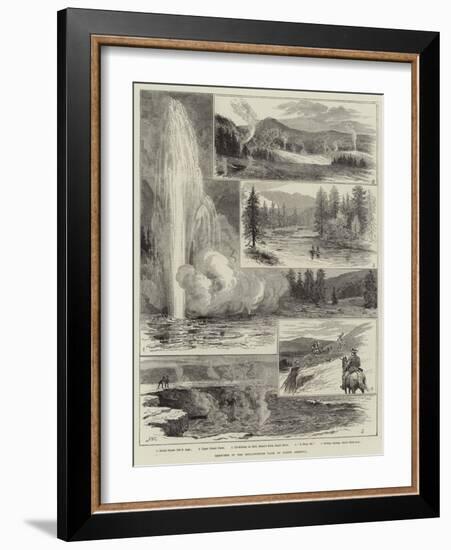 Sketches at the Yellowstone Park of North America-Alfred W. Cooper-Framed Giclee Print