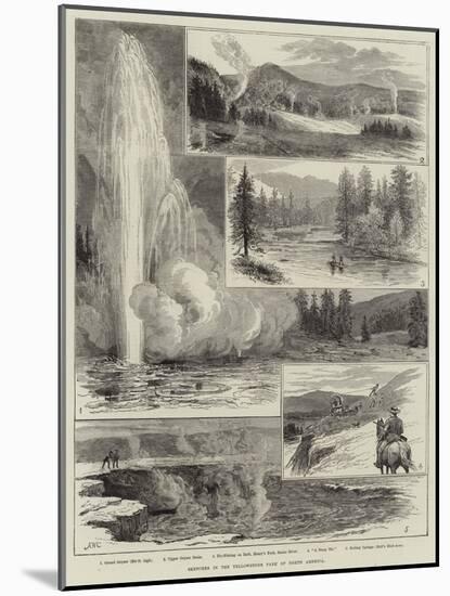 Sketches at the Yellowstone Park of North America-Alfred W. Cooper-Mounted Giclee Print