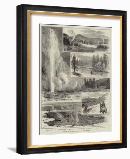 Sketches at the Yellowstone Park of North America-Alfred W. Cooper-Framed Giclee Print