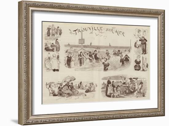 Sketches at Trouville-Randolph Caldecott-Framed Giclee Print