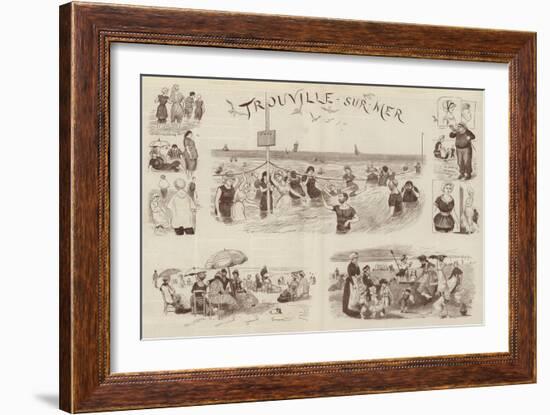 Sketches at Trouville-Randolph Caldecott-Framed Giclee Print