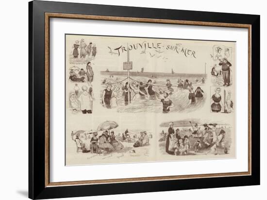 Sketches at Trouville-Randolph Caldecott-Framed Giclee Print