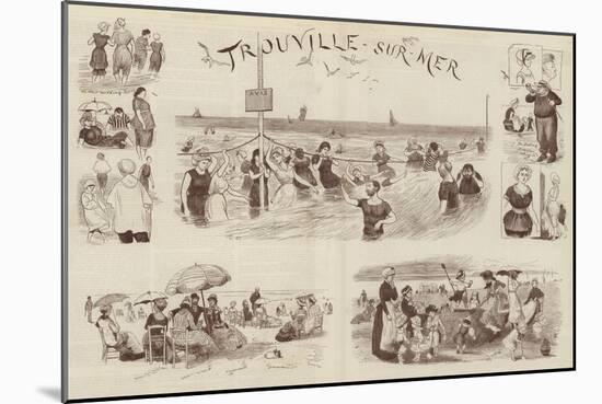 Sketches at Trouville-Randolph Caldecott-Mounted Giclee Print