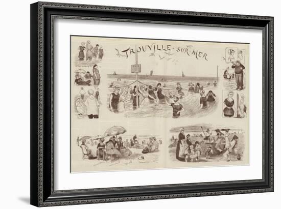 Sketches at Trouville-Randolph Caldecott-Framed Giclee Print