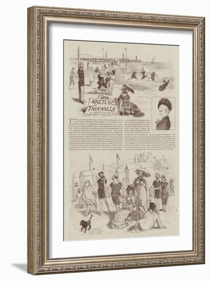 Sketches at Trouville-Randolph Caldecott-Framed Giclee Print