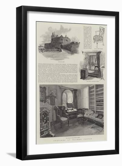 Sketches at Walmer Castle-Amedee Forestier-Framed Giclee Print