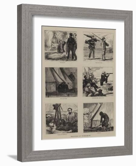 Sketches at Wimbledon-Joseph Nash-Framed Giclee Print