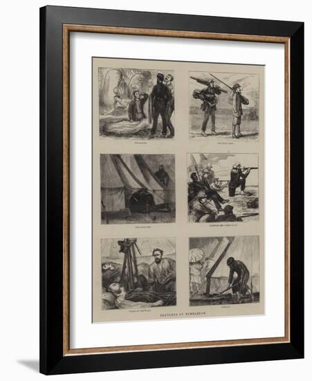Sketches at Wimbledon-Joseph Nash-Framed Giclee Print
