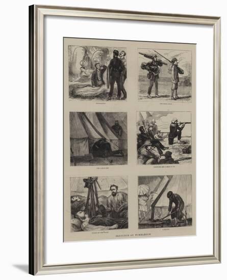 Sketches at Wimbledon-Joseph Nash-Framed Giclee Print