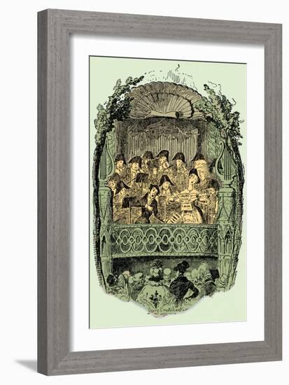 'Sketches by Boz' by Charles Dickens-George Cruikshank-Framed Giclee Print