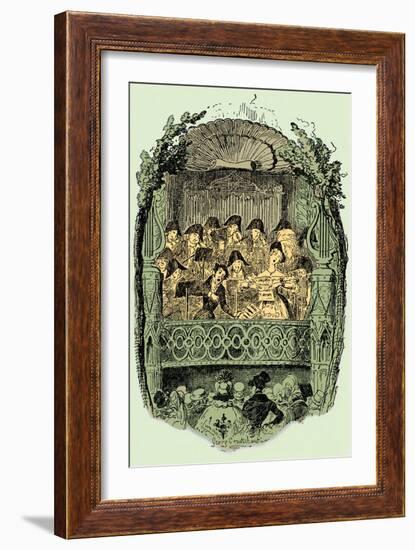 'Sketches by Boz' by Charles Dickens-George Cruikshank-Framed Giclee Print