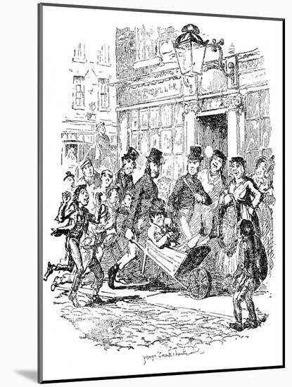 'Sketches by Boz' by Charles Dickens-George Cruikshank-Mounted Giclee Print