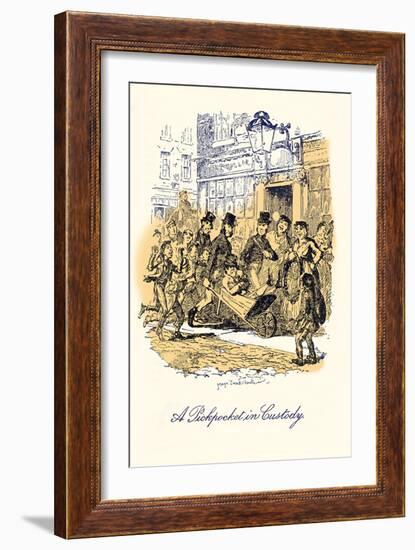 'Sketches by Boz' by Charles Dickens-George Cruikshank-Framed Giclee Print