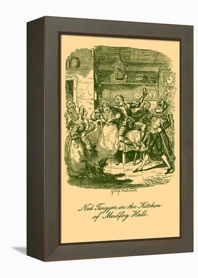 'Sketches by Boz' by Charles Dickens-George Cruikshank-Framed Premier Image Canvas