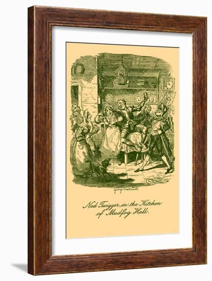 'Sketches by Boz' by Charles Dickens-George Cruikshank-Framed Giclee Print