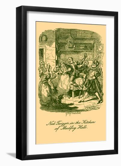 'Sketches by Boz' by Charles Dickens-George Cruikshank-Framed Giclee Print