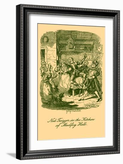 'Sketches by Boz' by Charles Dickens-George Cruikshank-Framed Giclee Print