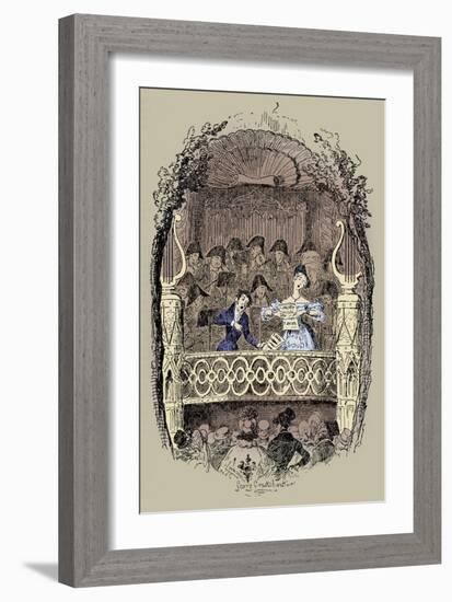 'Sketches by Boz' by Charles Dickens-George Cruikshank-Framed Giclee Print