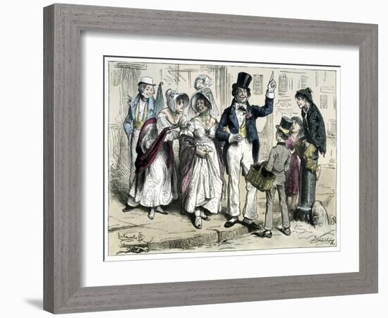 Sketches by Boz by Charles Dickens-Frederick Barnard-Framed Giclee Print