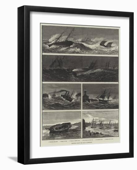 Sketches During the Gale at Lowestoft-null-Framed Giclee Print