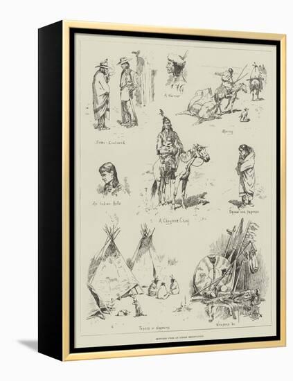 Sketches from an Indian Reservation-Stanley L. Wood-Framed Premier Image Canvas