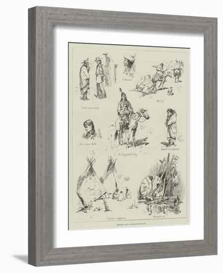 Sketches from an Indian Reservation-Stanley L. Wood-Framed Giclee Print