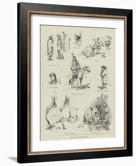 Sketches from an Indian Reservation-Stanley L. Wood-Framed Giclee Print