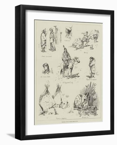 Sketches from an Indian Reservation-Stanley L. Wood-Framed Giclee Print