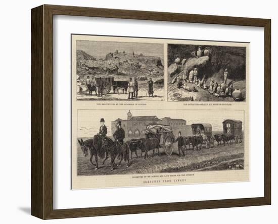Sketches from Cyprus-null-Framed Giclee Print